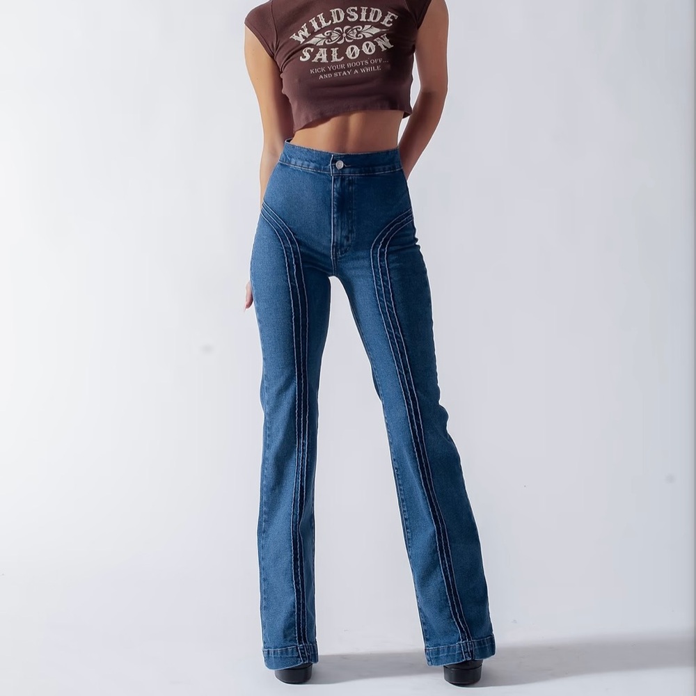 REVICE Blue Flare Jeans